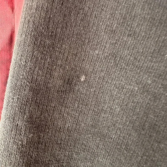 ADIDAS MEN'S GRAY & DARK GRAY HOODIE THREE -STRIPES ON THE CUFFS, L (LARGE) - Picture 7 of 13